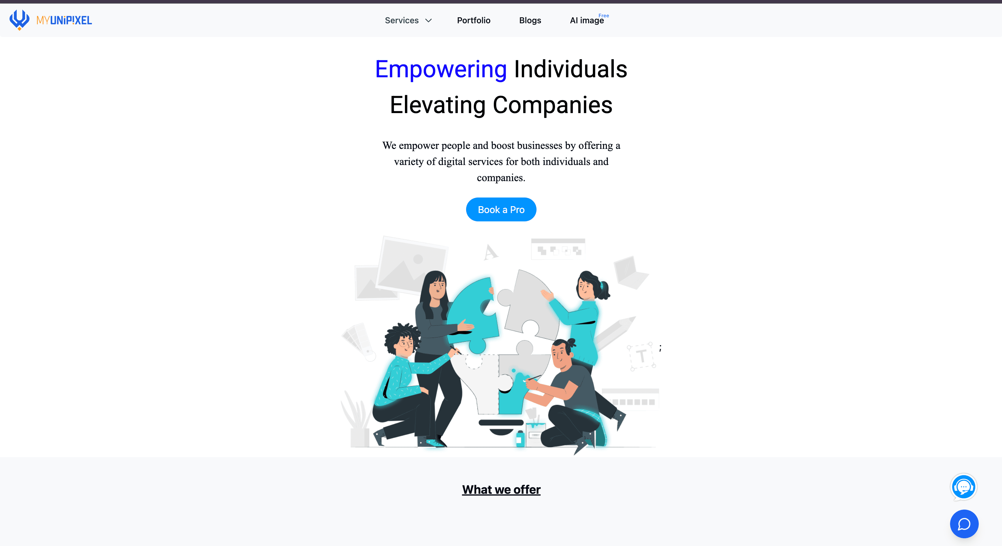 Myunipixel A Tech Startup background