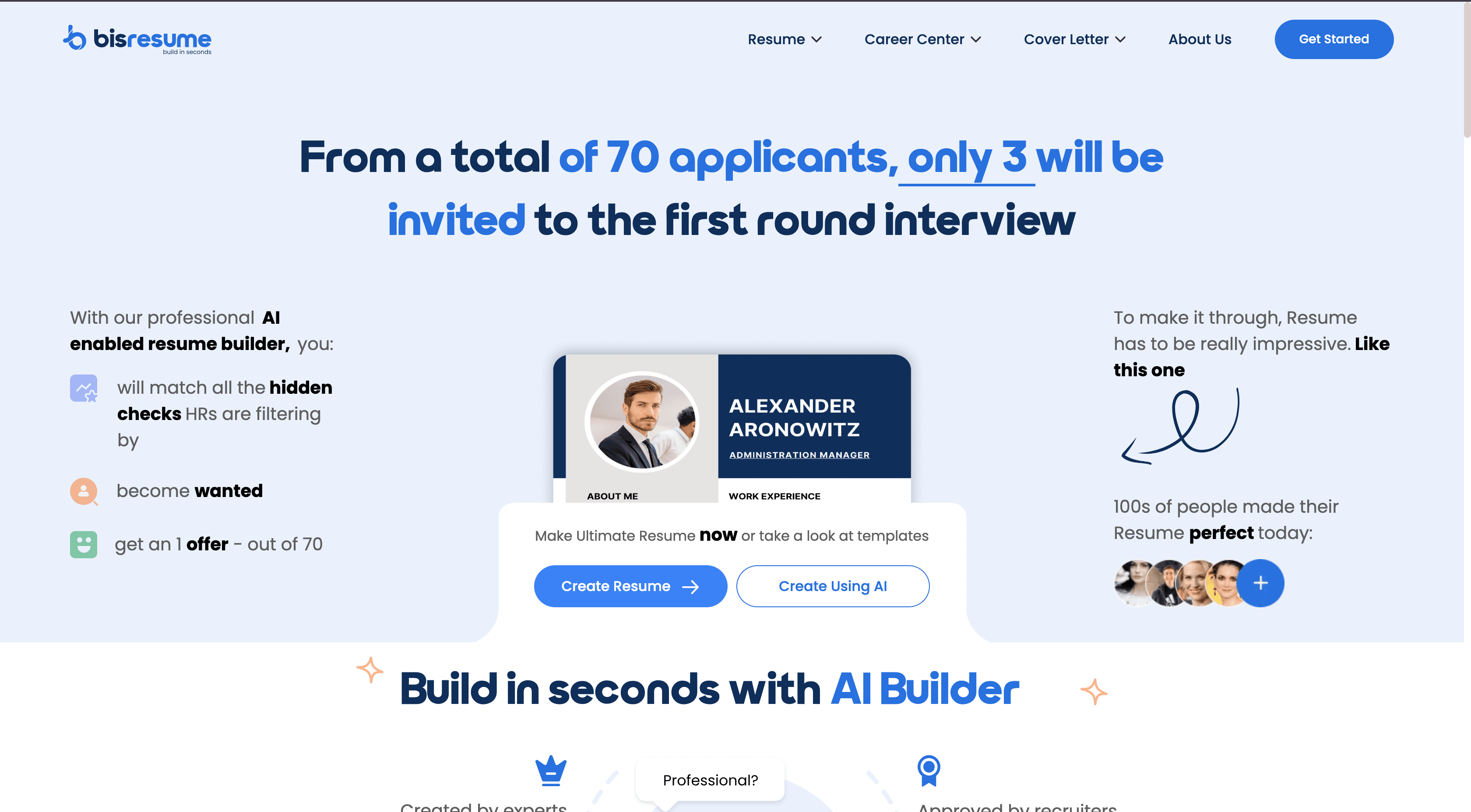 Bisresume background
